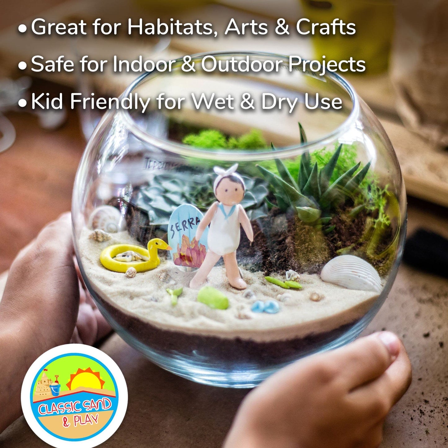 Classic Sand & Play Sand – 20 lb Natural, Non-Toxic Sandbox & Therapy Sand