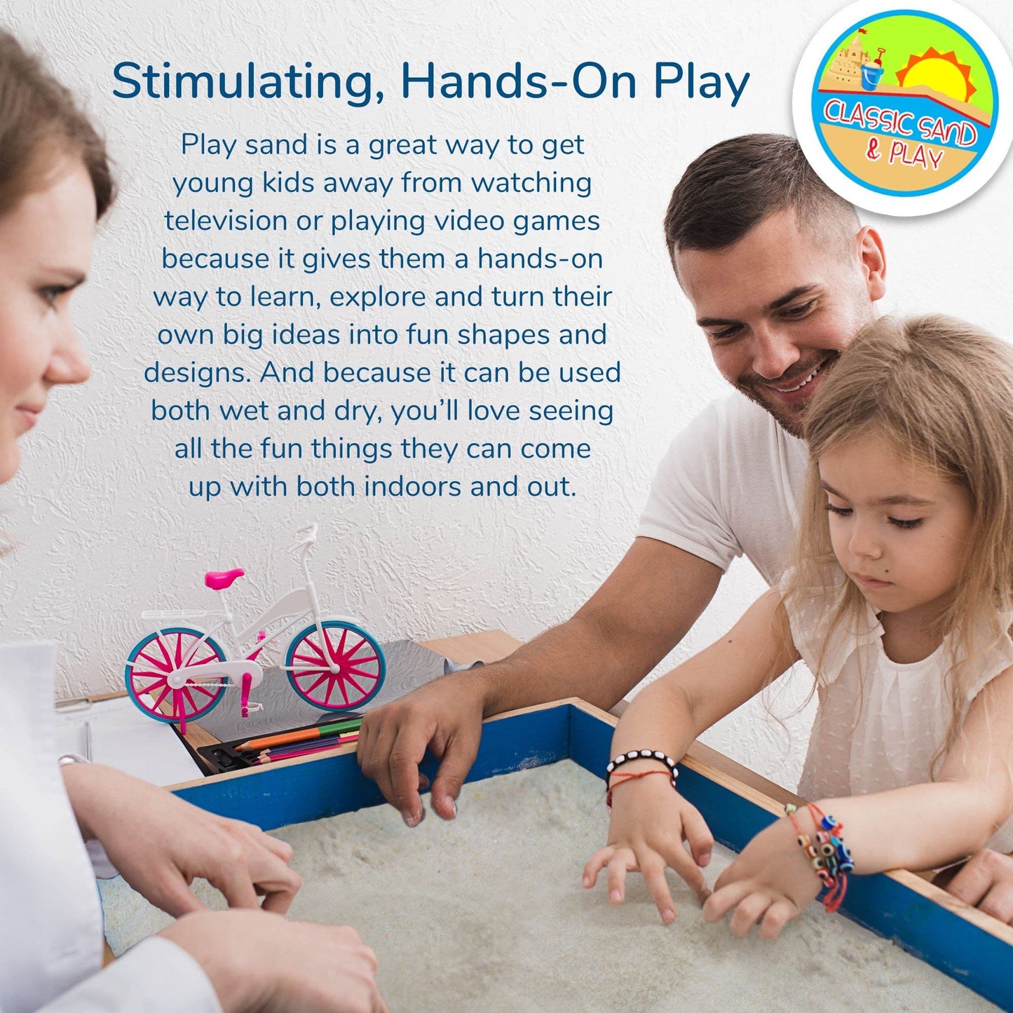 Classic Sand & Play Sand – 20 lb Natural, Non-Toxic Sandbox & Therapy Sand