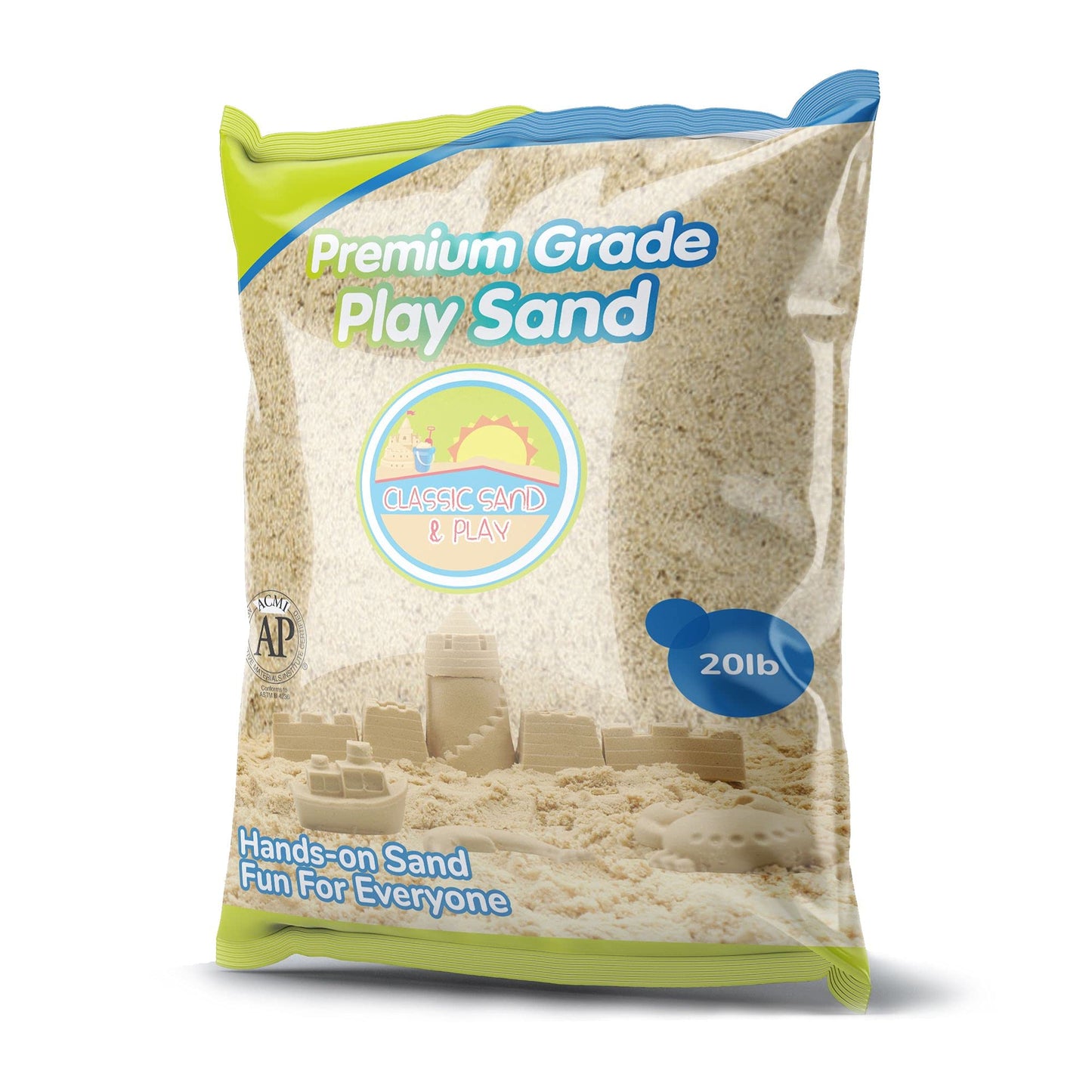 Classic Sand & Play Sand – 20 lb Natural, Non-Toxic Sandbox & Therapy Sand