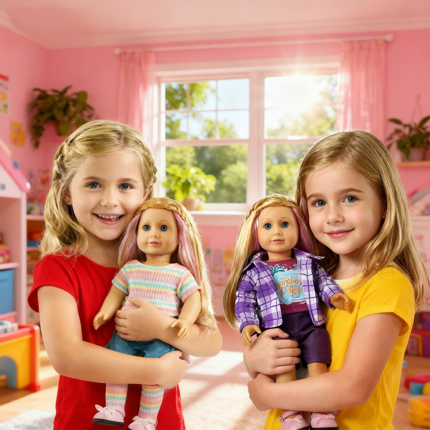Clbaby 18-Inch Doll Clothes Set – 19-Piece Fashion Outfit Collection for 18-Inch Dolls