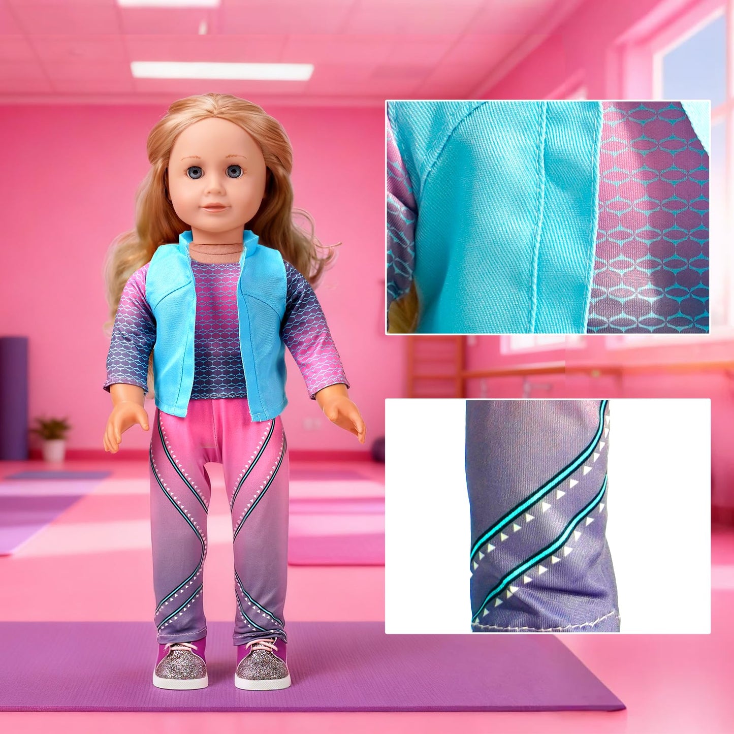 Clbaby 18-Inch Doll Clothes Set – 19-Piece Fashion Outfit Collection for 18-Inch Dolls