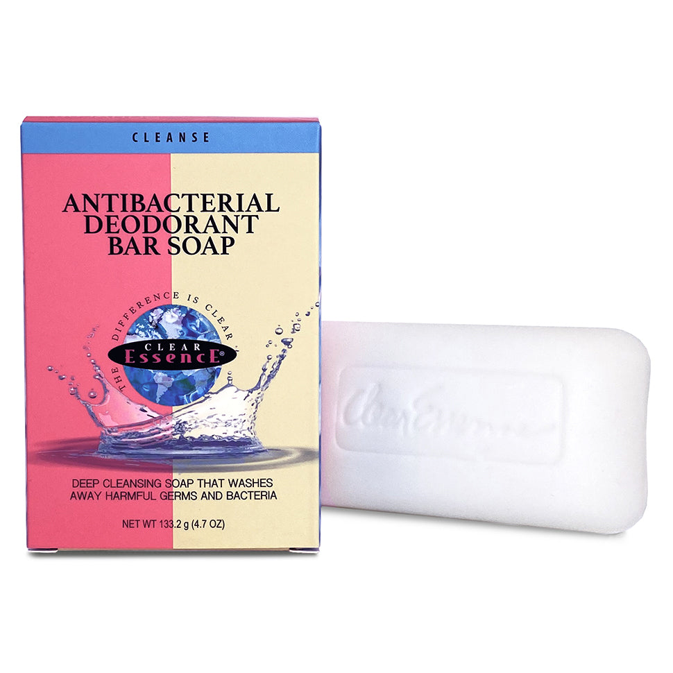 Clear Essence Antibacterial Deodorant Bar Soap for Odor Protection & Cleanliness 4.7 oz