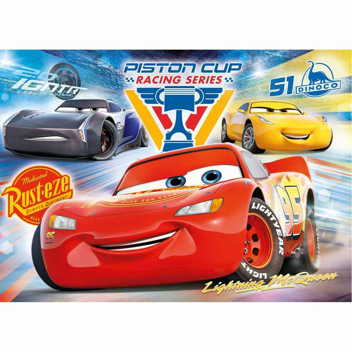 Clementoni 27072 Supercolor Puzzle for Children – Cars and Piston Cup Legends, 104 Pieces