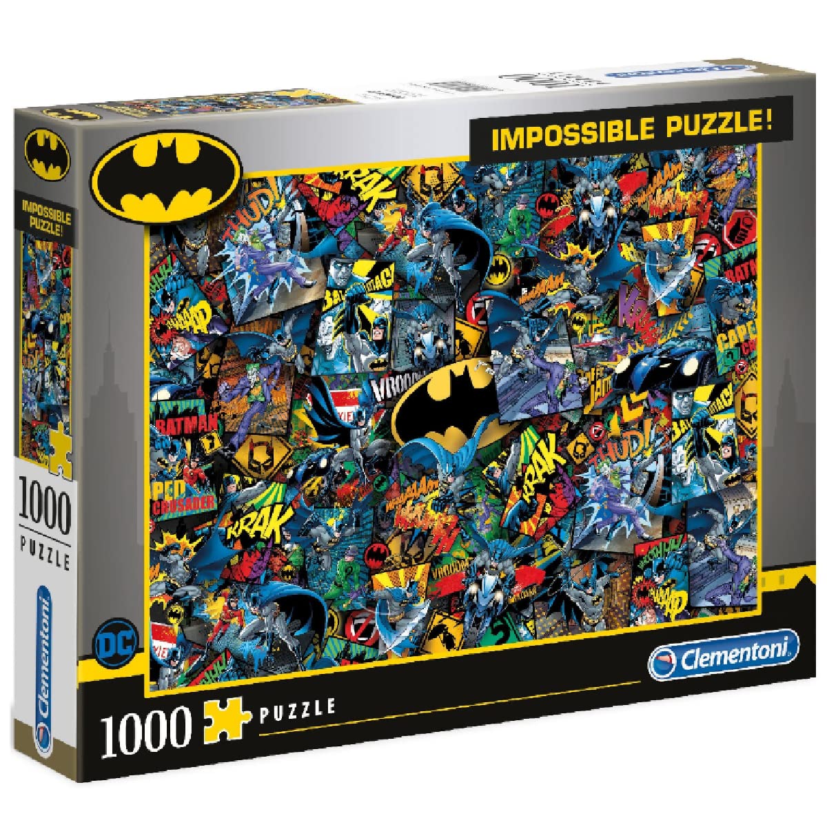 Clementoni Batman Impossible 1000-Piece Jigsaw Puzzle – Made in Italy (39575)