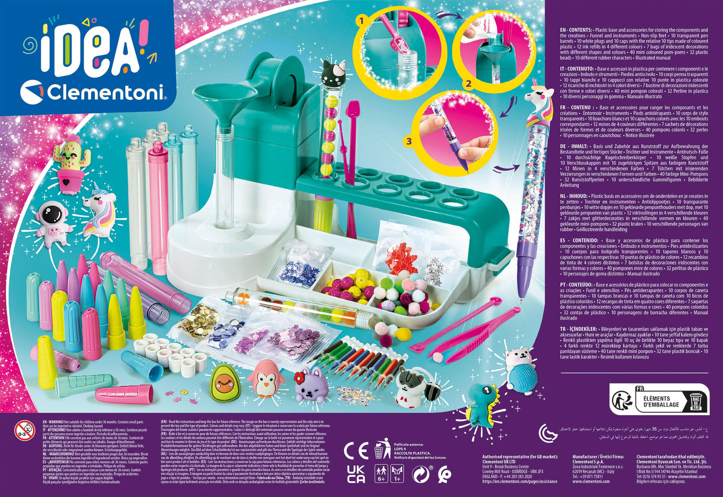Clementoni Idea Creator Studio – Pen Lab for Kids | Create Custom Pens & Crafts