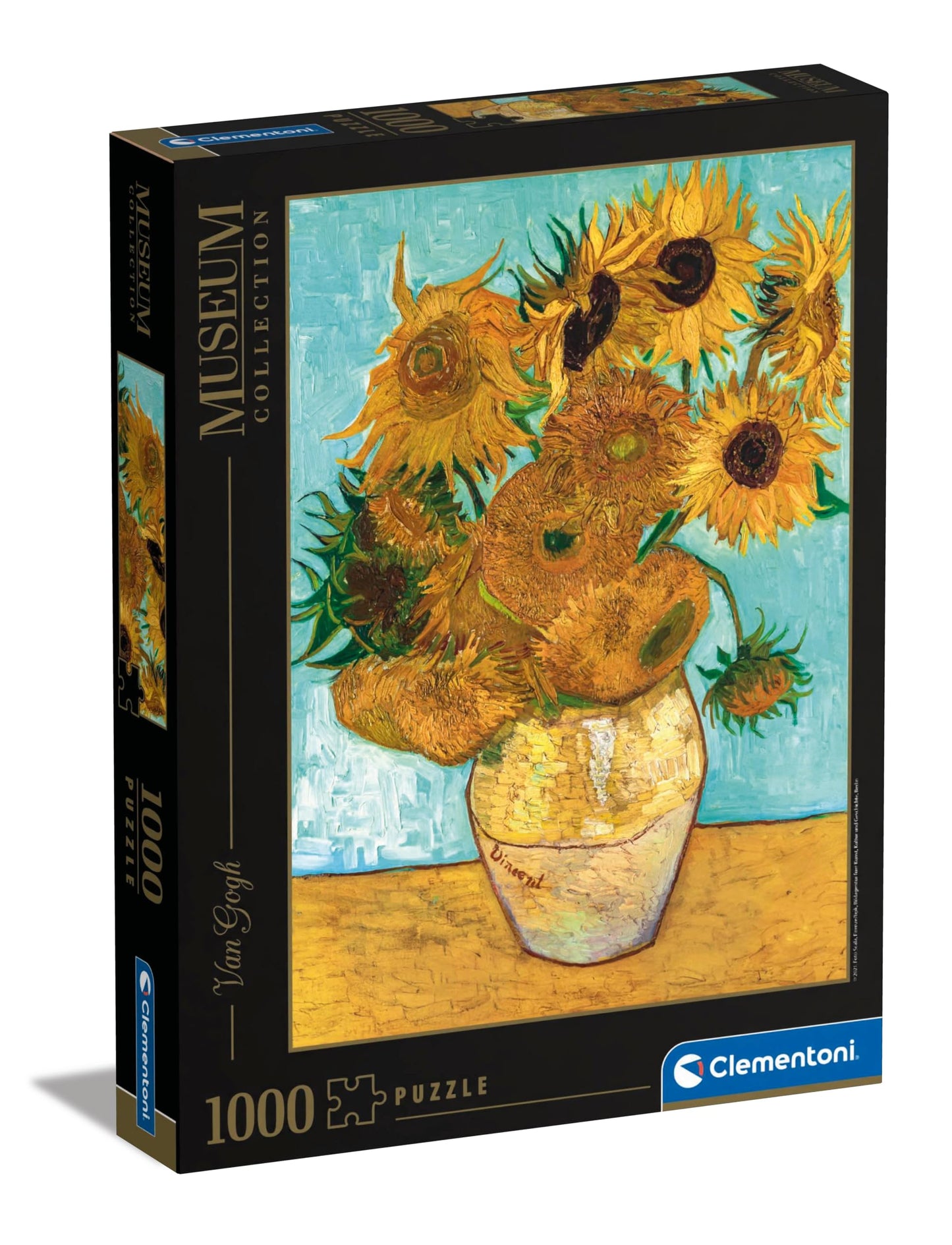 Clementoni Museum 1000-Piece Jigsaw Puzzle – Van Gogh Girasoli Sunflowers