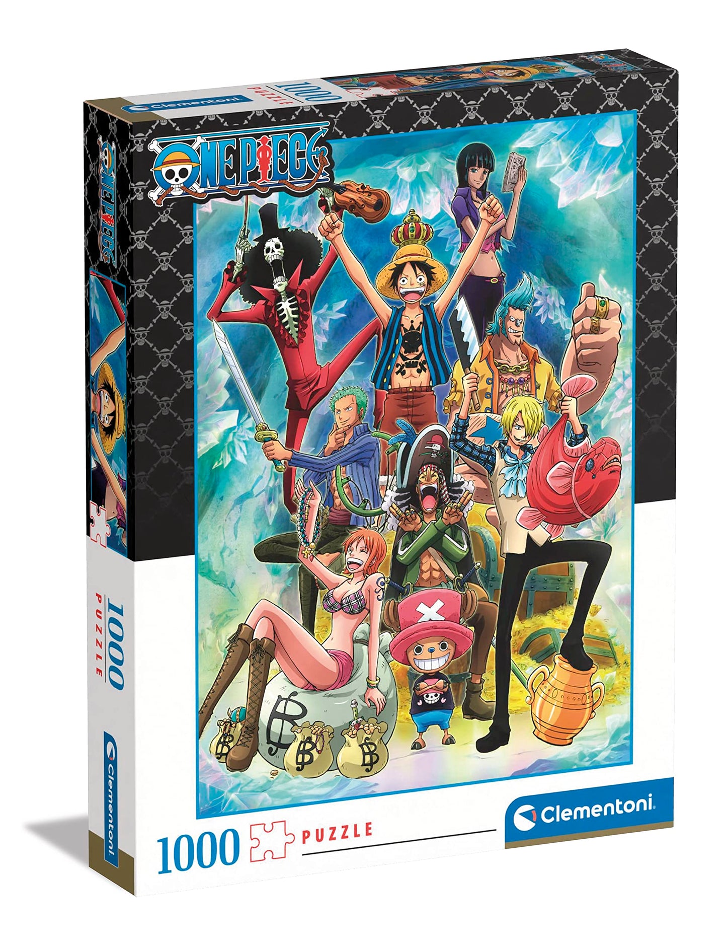 Clementoni 39725 Puzzle Anime One Piece – 1000-Piece Jigsaw for Adults – Made in Italy