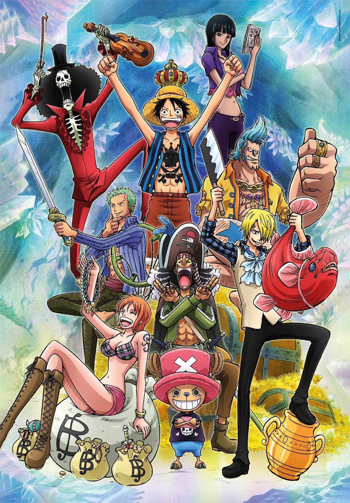 Clementoni 39725 Puzzle Anime One Piece – 1000-Piece Jigsaw for Adults – Made in Italy