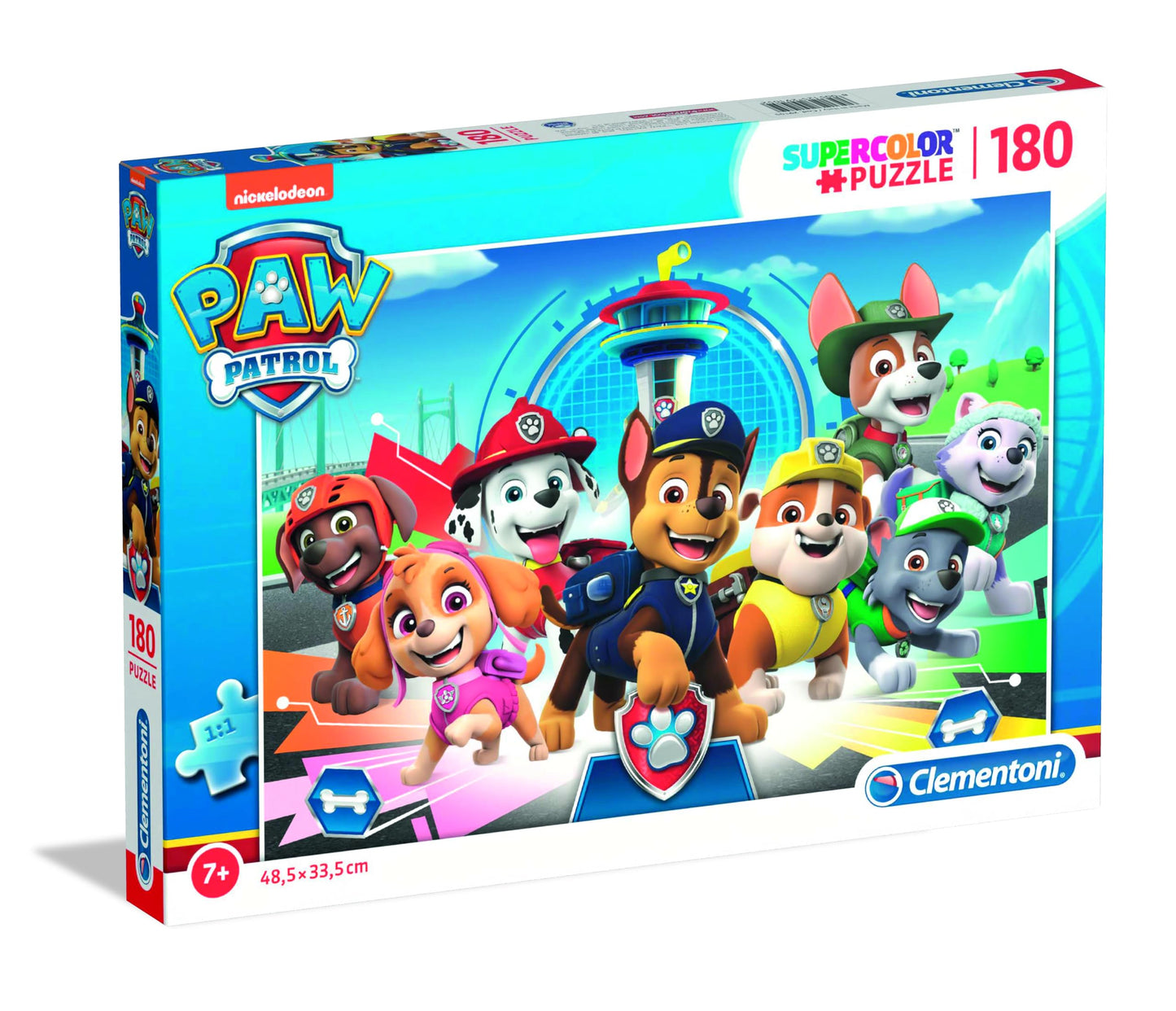Clementoni Paw Patrol Supercolor Puzzle – 180 Pieces for Ages 7+ | Made in Italy