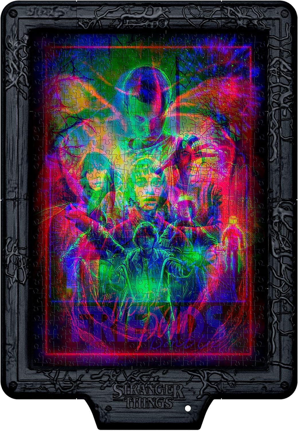 Clementoni Stranger Things Metamorphic Art with LED Light — 520-Piece Puzzle