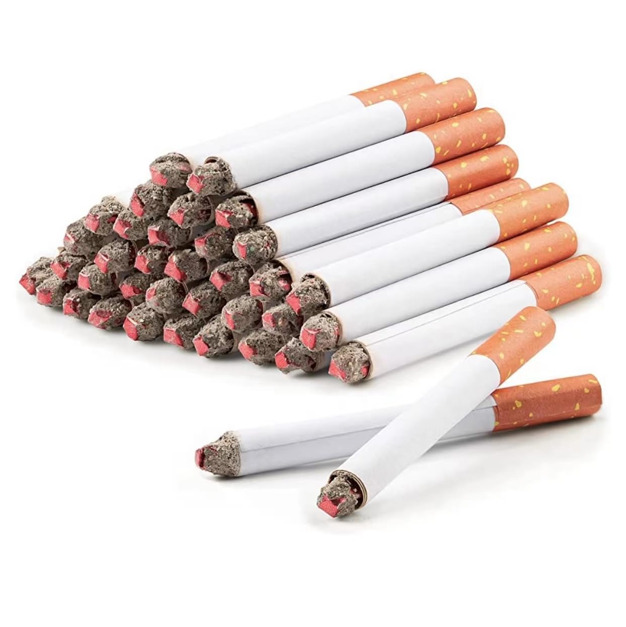 CLESEN Fake Cigarettes – 3.25 Inch Prop Cigarettes (Pack of 6) Realistic Theatrical Props for Parties & Performances