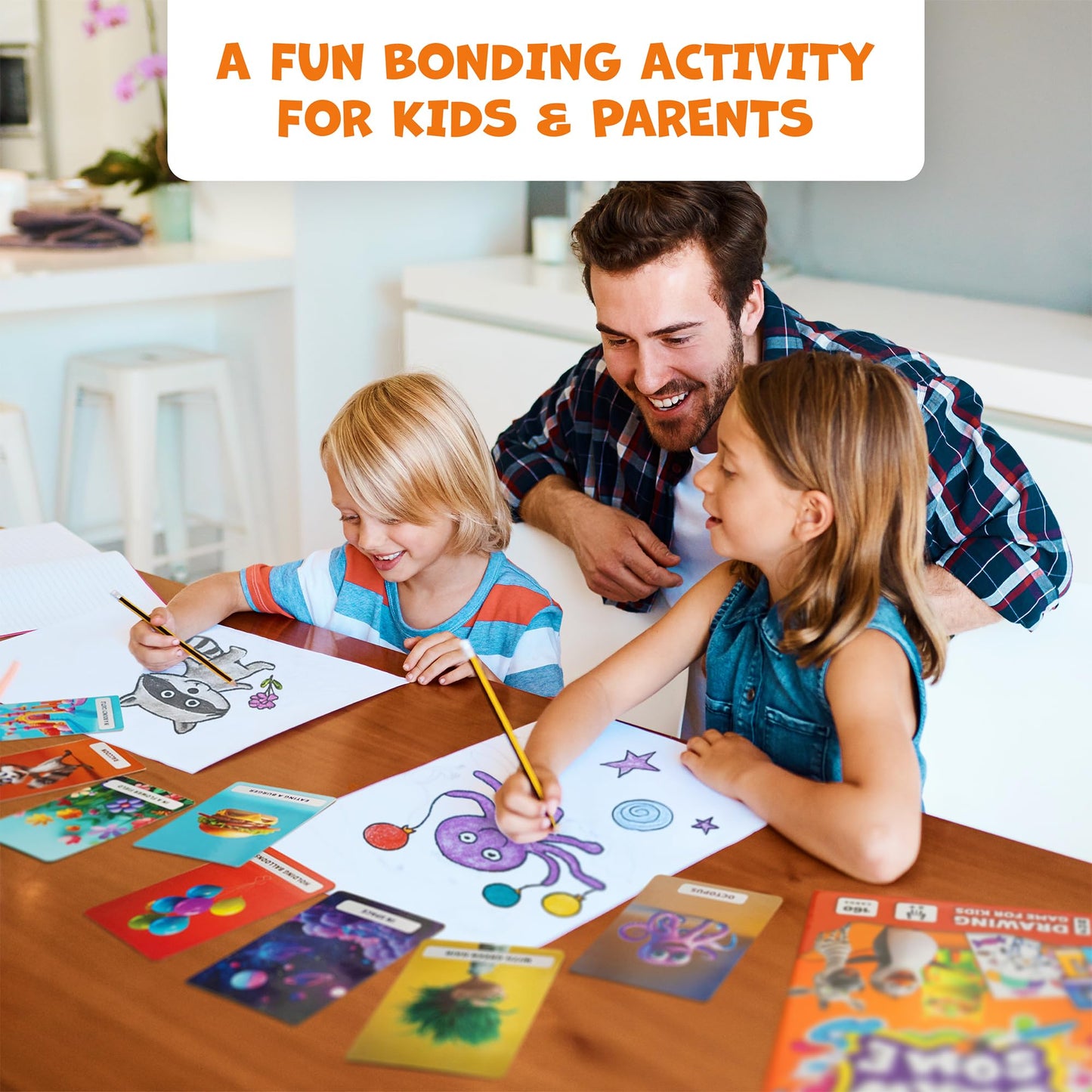 Clever Fox Drawsome Drawing Game – 160 Prompt Cards for Creative Kids