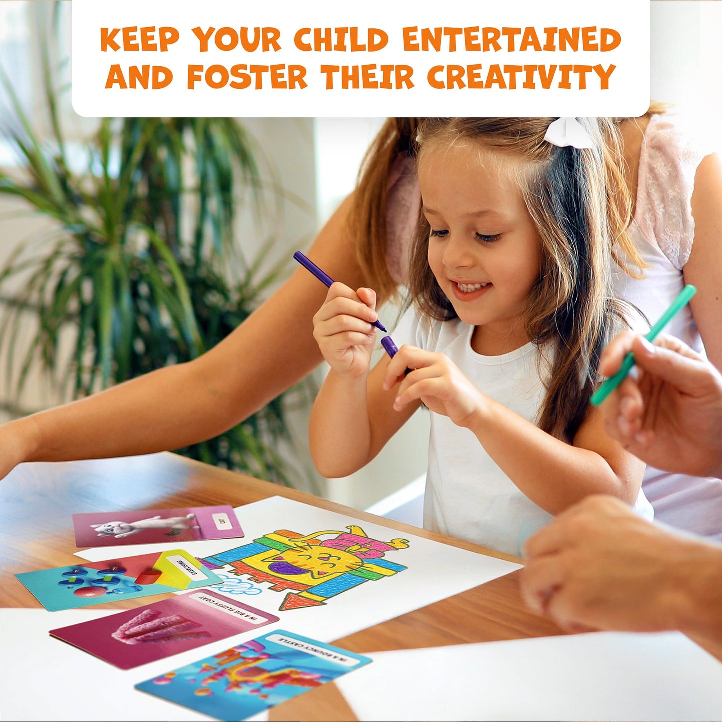 Clever Fox Drawsome Drawing Game – 160 Prompt Cards for Creative Kids