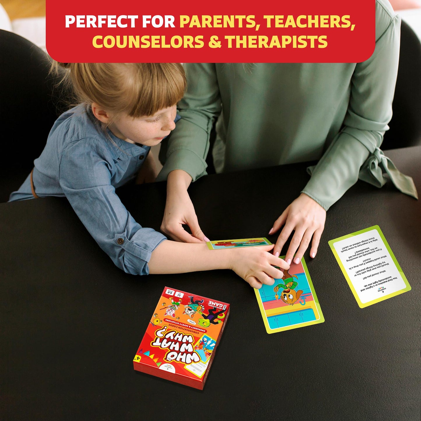 Clever Fox Play Who What Why Emergency & Safety Cards for Kids – Social Skills & Critical Thinking