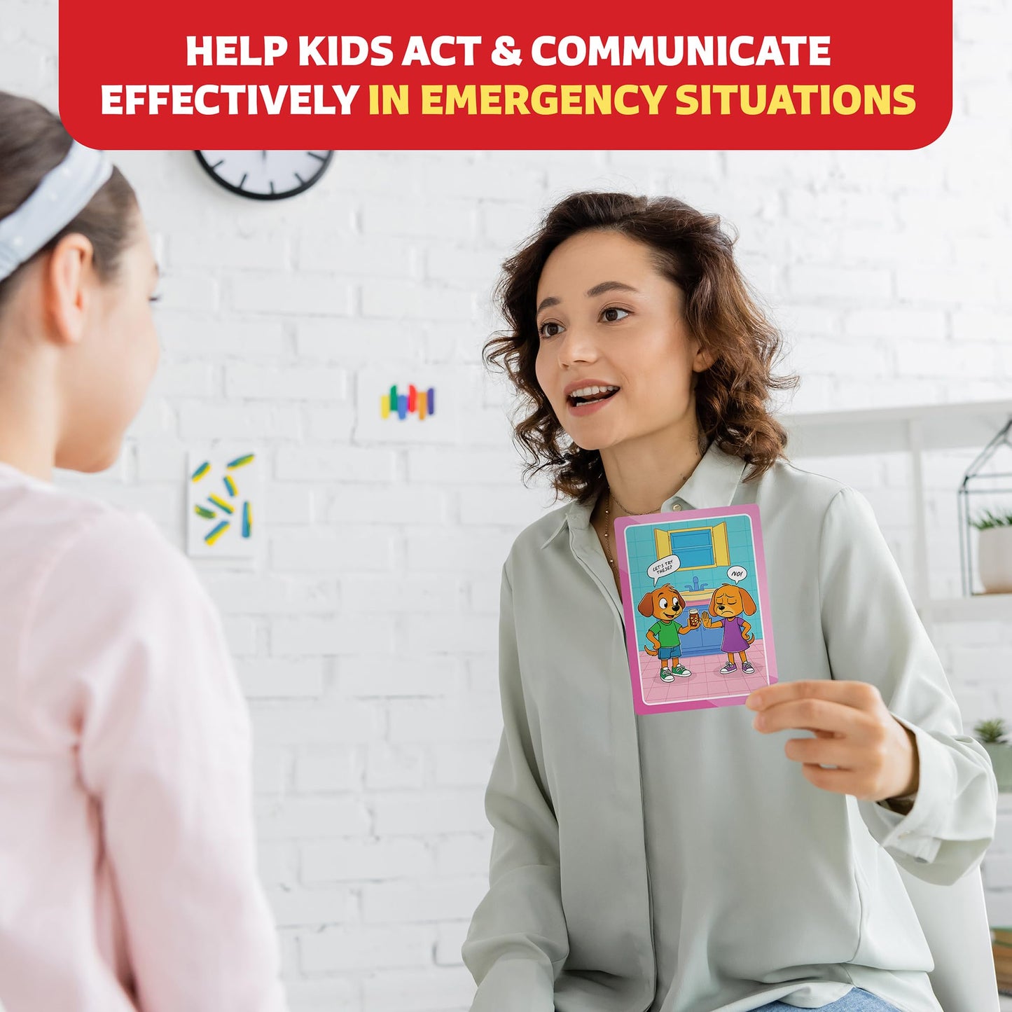 Clever Fox Play Who What Why Emergency & Safety Cards for Kids – Social Skills & Critical Thinking