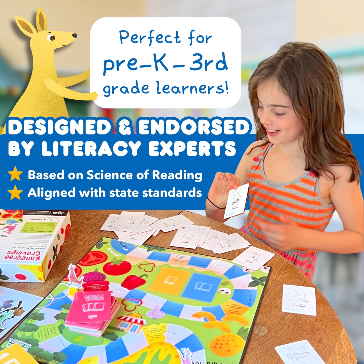 Kangaroo Cravings by Clever Noodle – Fun Sight Word Reading Games (Ages 5-7)