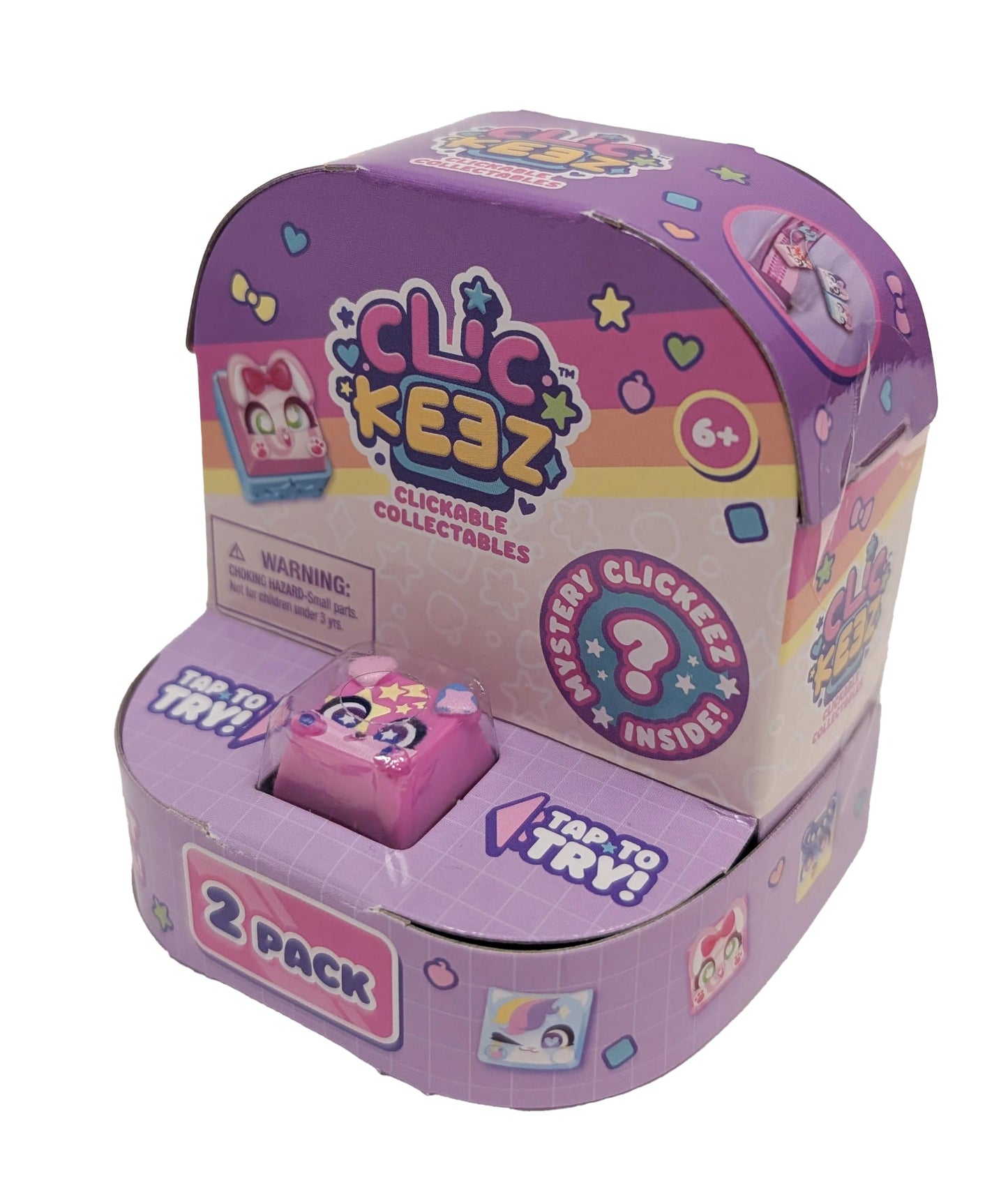 Clickeez 2-Pack: Collectible Keyboard Keys for Custom Keychains | Ages 6+