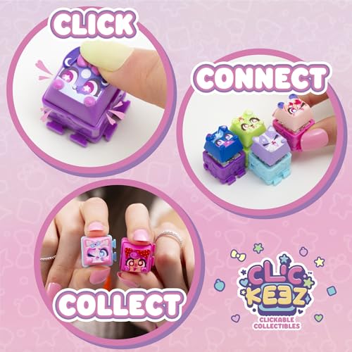 Clickeez Multipack: 5 Clickable Keyboard Collectibles for On-the-Go Fun