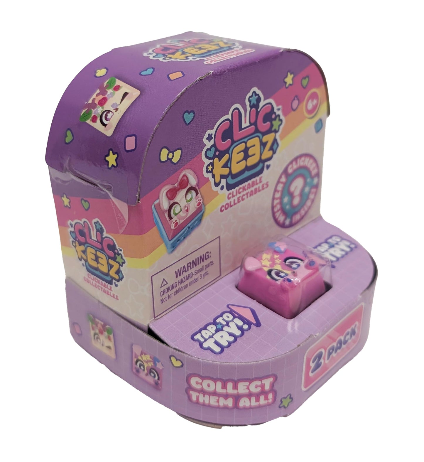 Clickeez 2-Pack: Collectible Keyboard Keys for Custom Keychains | Ages 6+