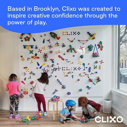 Clixo Mars Rover Pack: Glow-in-the-Dark Magnetic Building Toy for Kids 6+ | 30 Pieces
