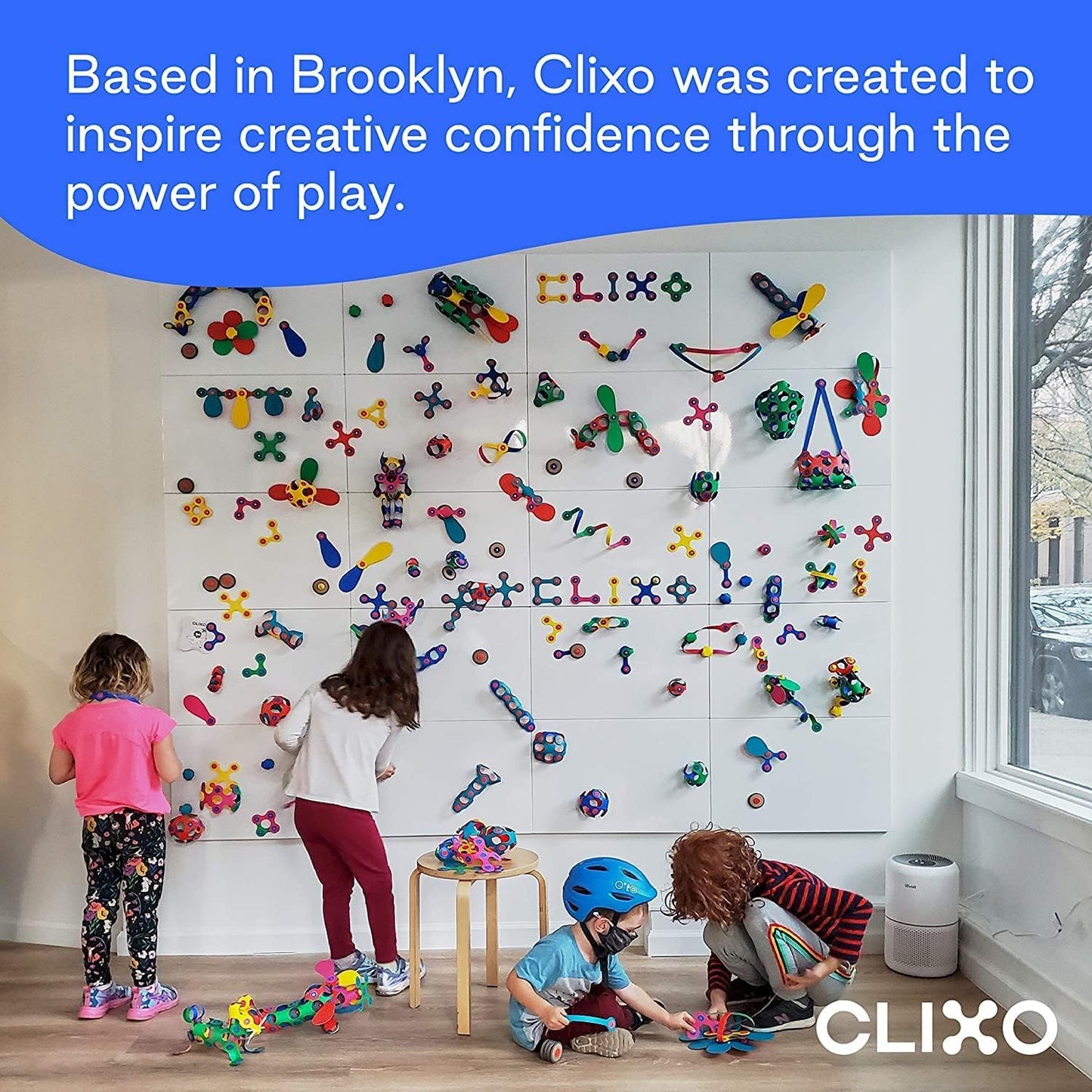 Clixo Wheel Creator Pack — 72 Magnetic Building Tiles for Creative STEM Play (Ages 4–99)