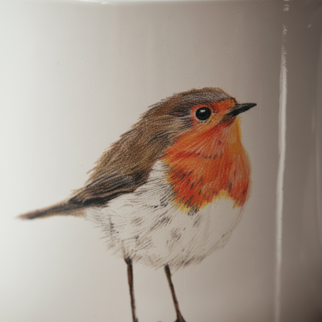 Robin Bird Mug – Ceramic Wildlife Coffee Cup