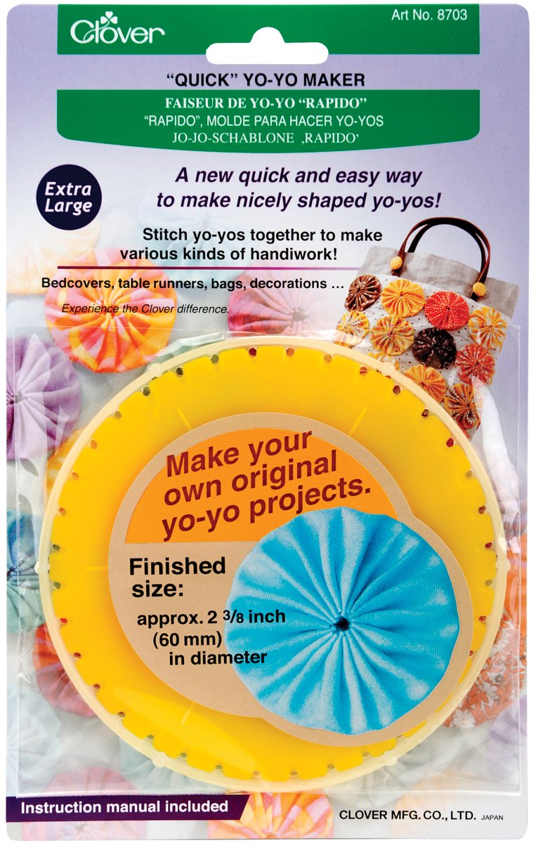 Clover 8703 Round Extra Large Yo-Yo Maker – Precision Craft Tool
