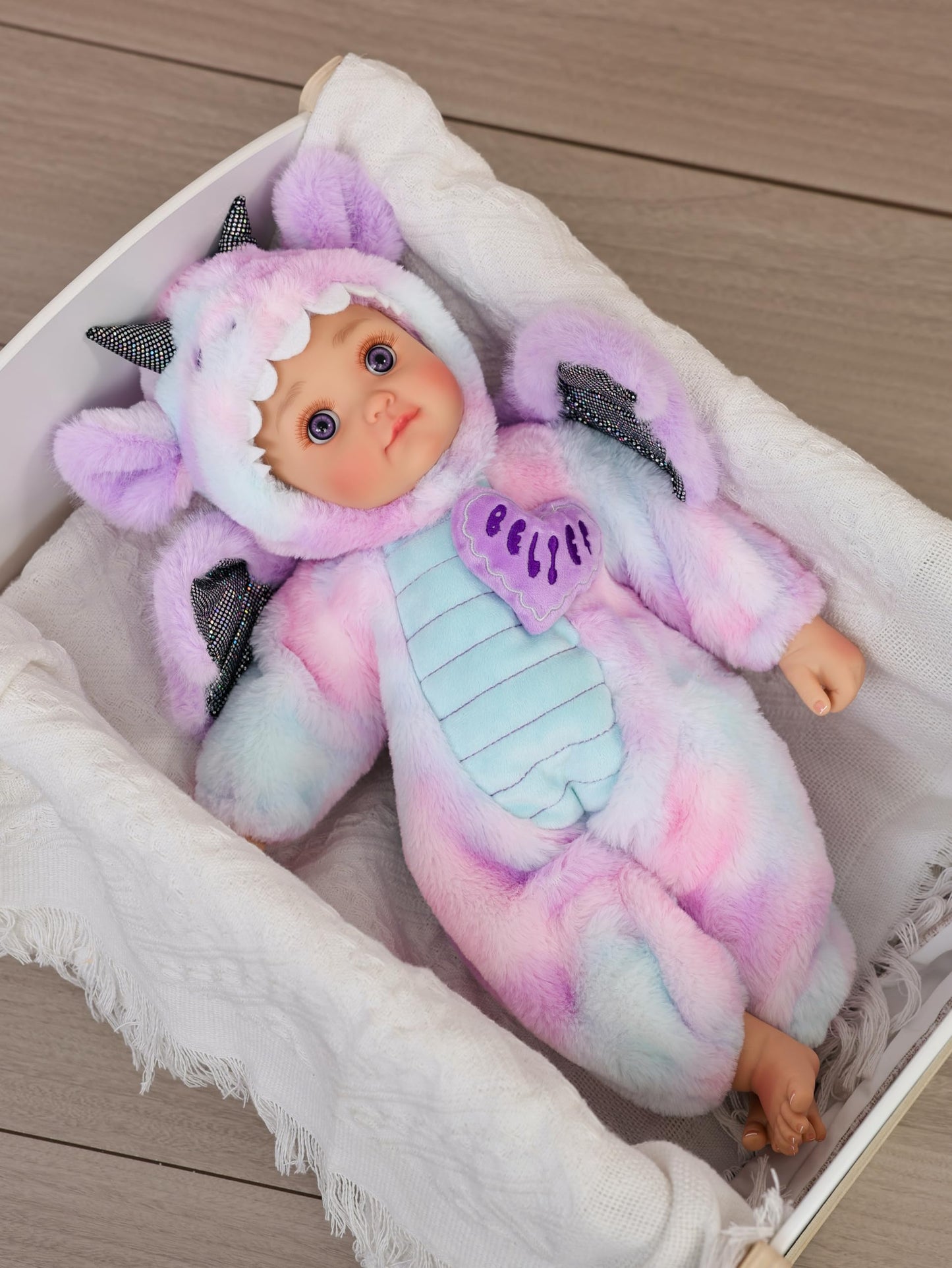 Cloveray Elara 18in Baby Doll – Realistic Soft Body with Dragon Costume