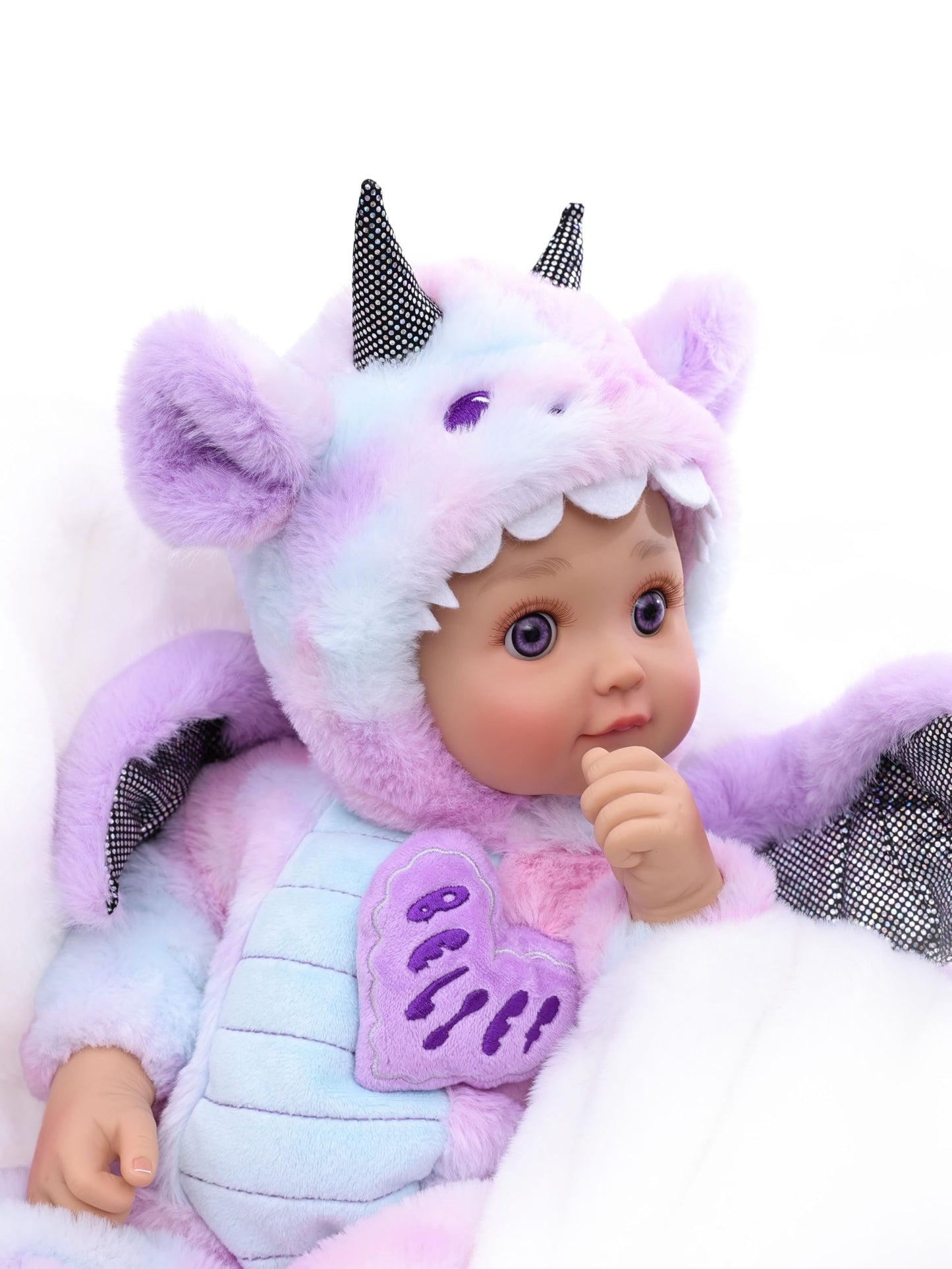 Cloveray Elara 18in Baby Doll – Realistic Soft Body with Dragon Costume