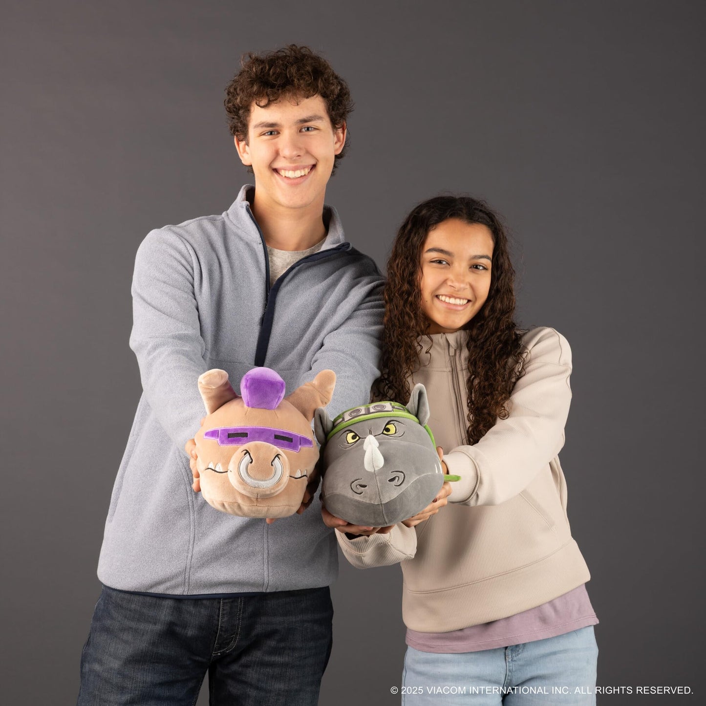 Club Mocchi-Mocchi Bebop & Rocksteady 8-Inch TMNT Plush Duo – Collectible Gift Set