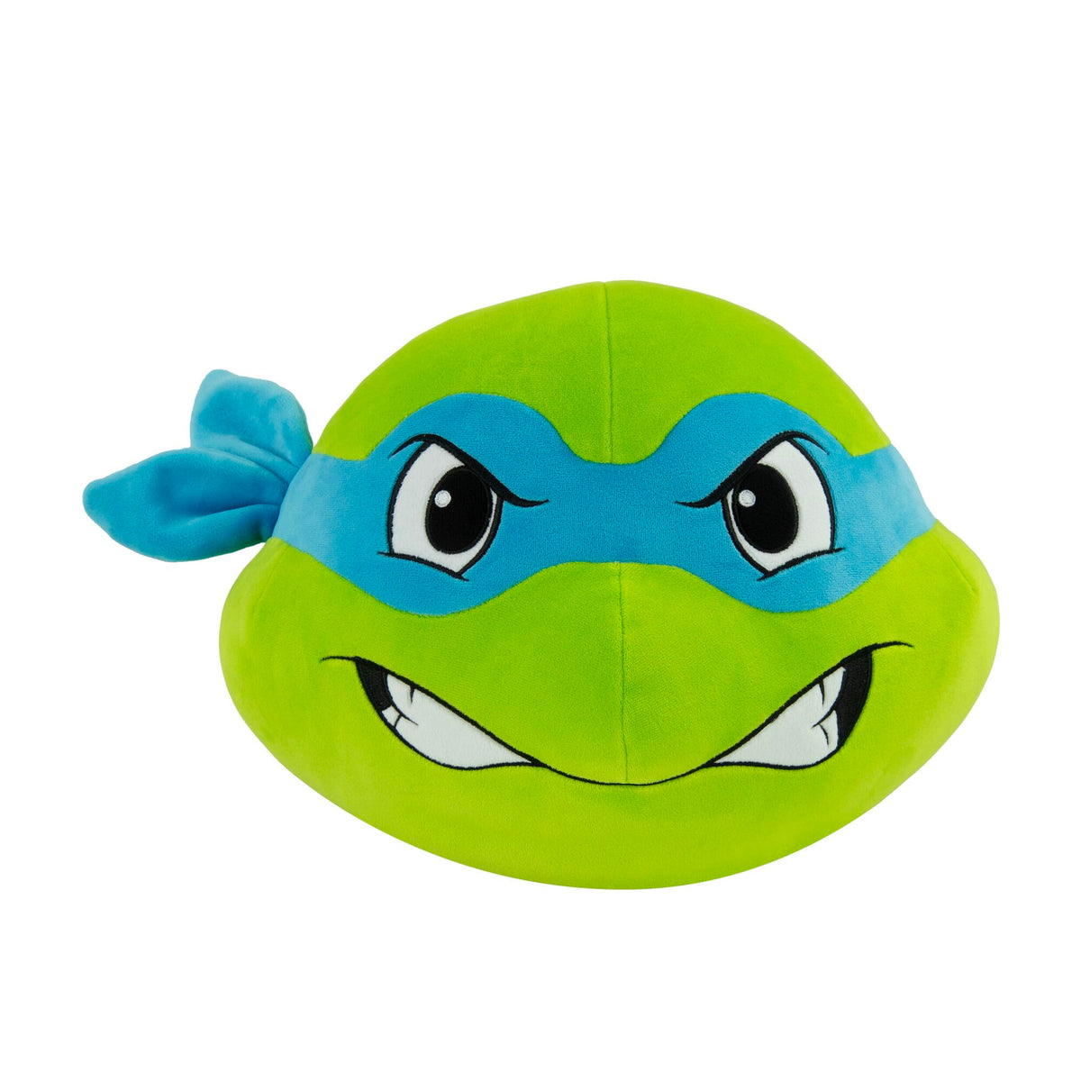 Club Mocchi Mocchi Leonardo Head Plush — 15-Inch TMNT Squishy Plush Toy