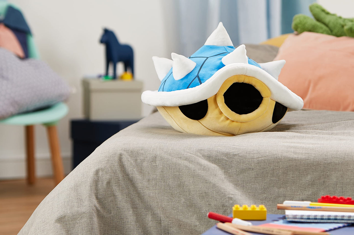 Club Mocchi Mocchi Mario Kart Spiny Shell Plushie – 15 Inch Squishy Collectible Plush