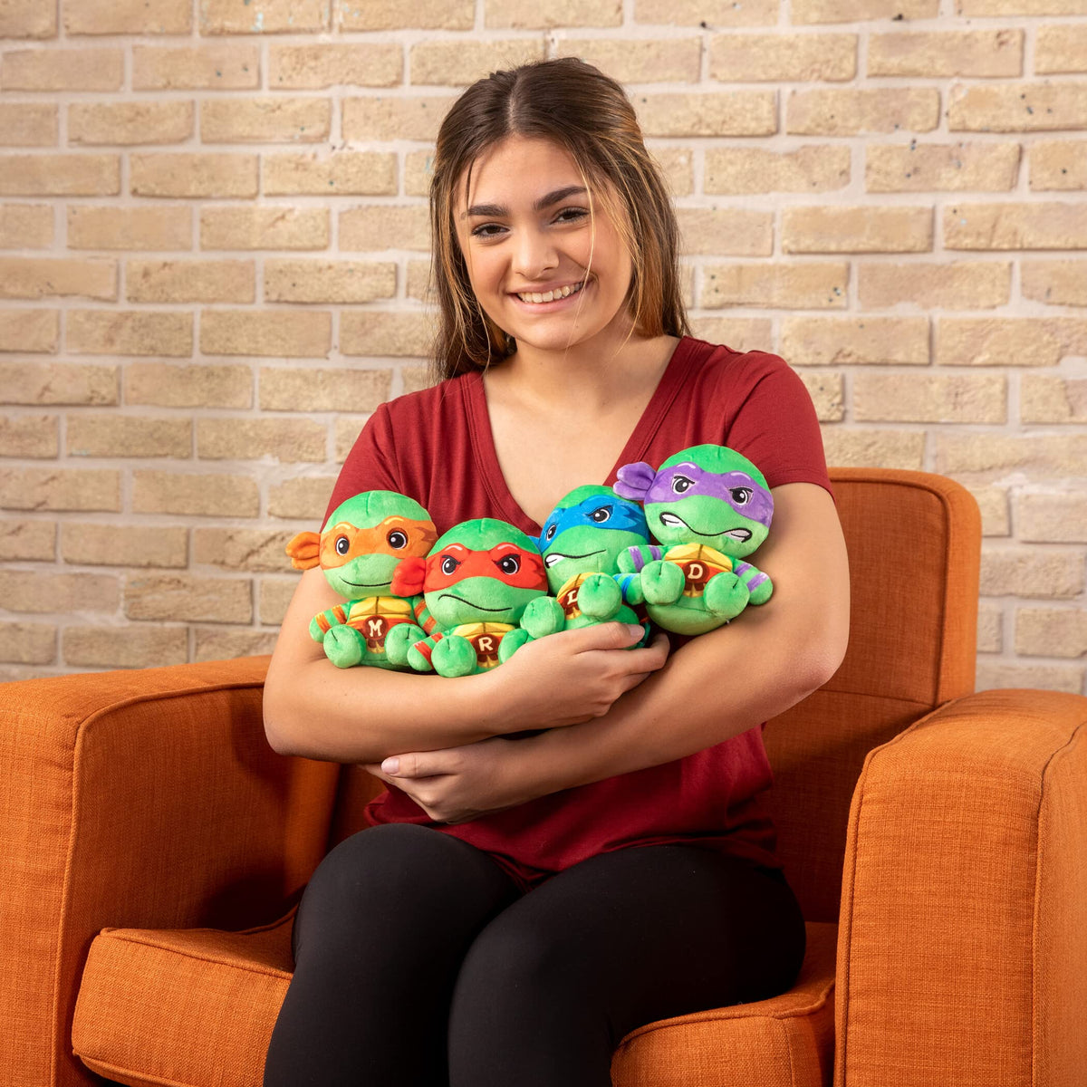 Club Mocchi Mocchi Michelangelo TMNT Plush – 6-Inch Officially Licensed Ninja Turtles Plushie