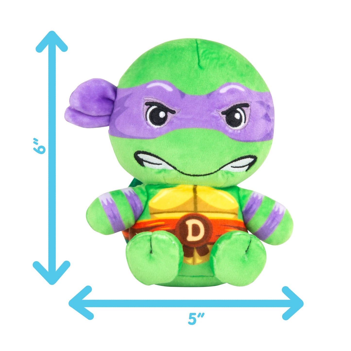 Club Mocchi Mocchi TMNT Donatello Plush – 6 inch Officially Licensed Ninja Turtle Collectible
