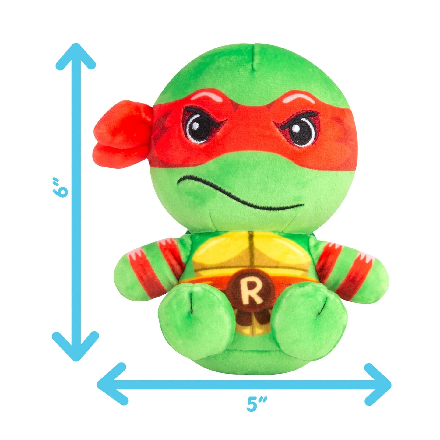 Club Mocchi Mocchi TMNT Raphael Plush — 6-Inch Soft, Officially Licensed Ninja Turtle Collectible