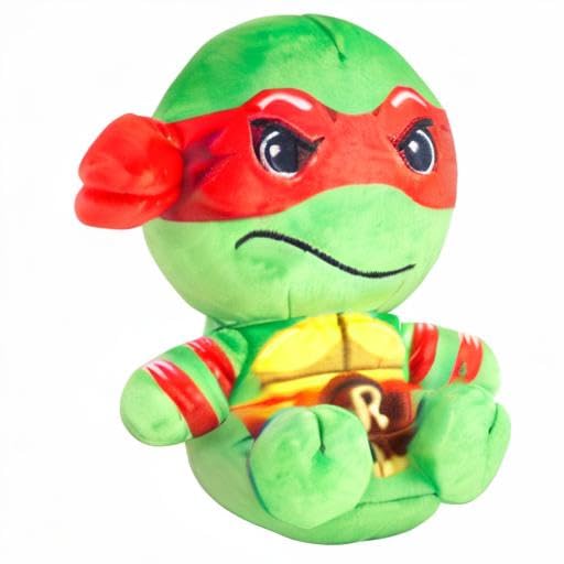 Club Mocchi Mocchi TMNT Raphael Plush — 6-Inch Soft, Officially Licensed Ninja Turtle Collectible