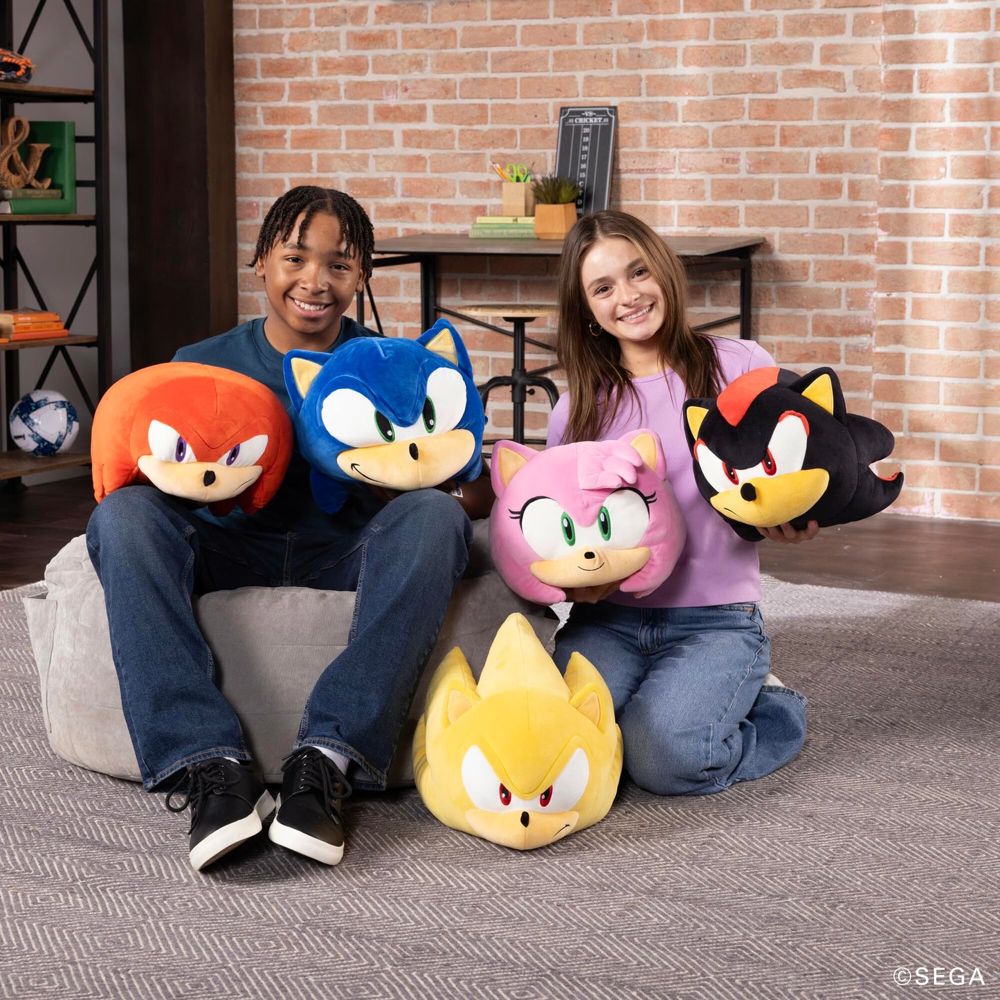 Club Mocchi Mocchi Shadow Hedgehog Plush - 15-Inch Official Sonic Plush