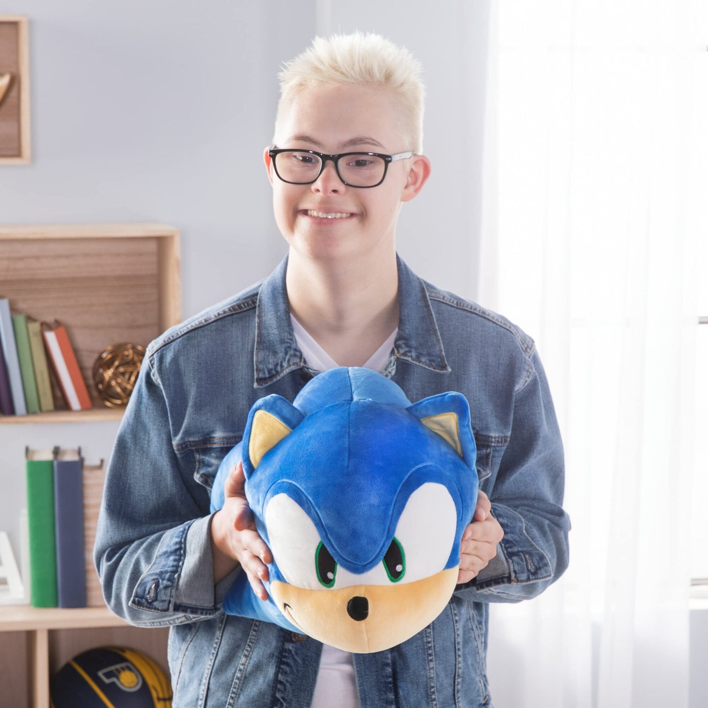 Club Mocchi Mocchi Sonic the Hedgehog Plush - 15-Inch Officially Licensed Squishy Collectible