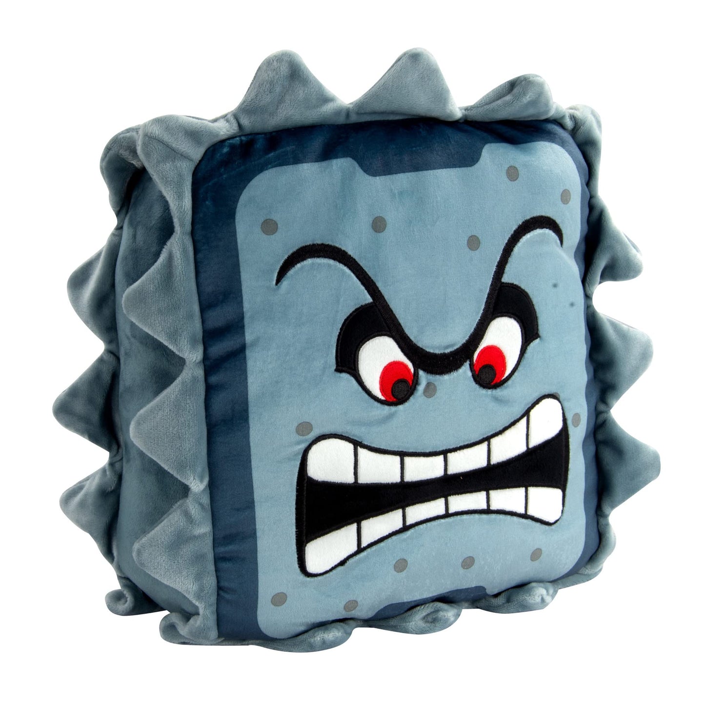 Club Mocchi Mocchi Thwomp Plush - 13-Inch Super Mario Squishy Plush Toy