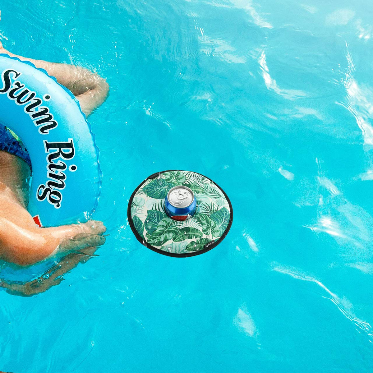 CM Neoprene Floating Drink Holder – Pool Float Cup Holder (Medium, 2 Pack)