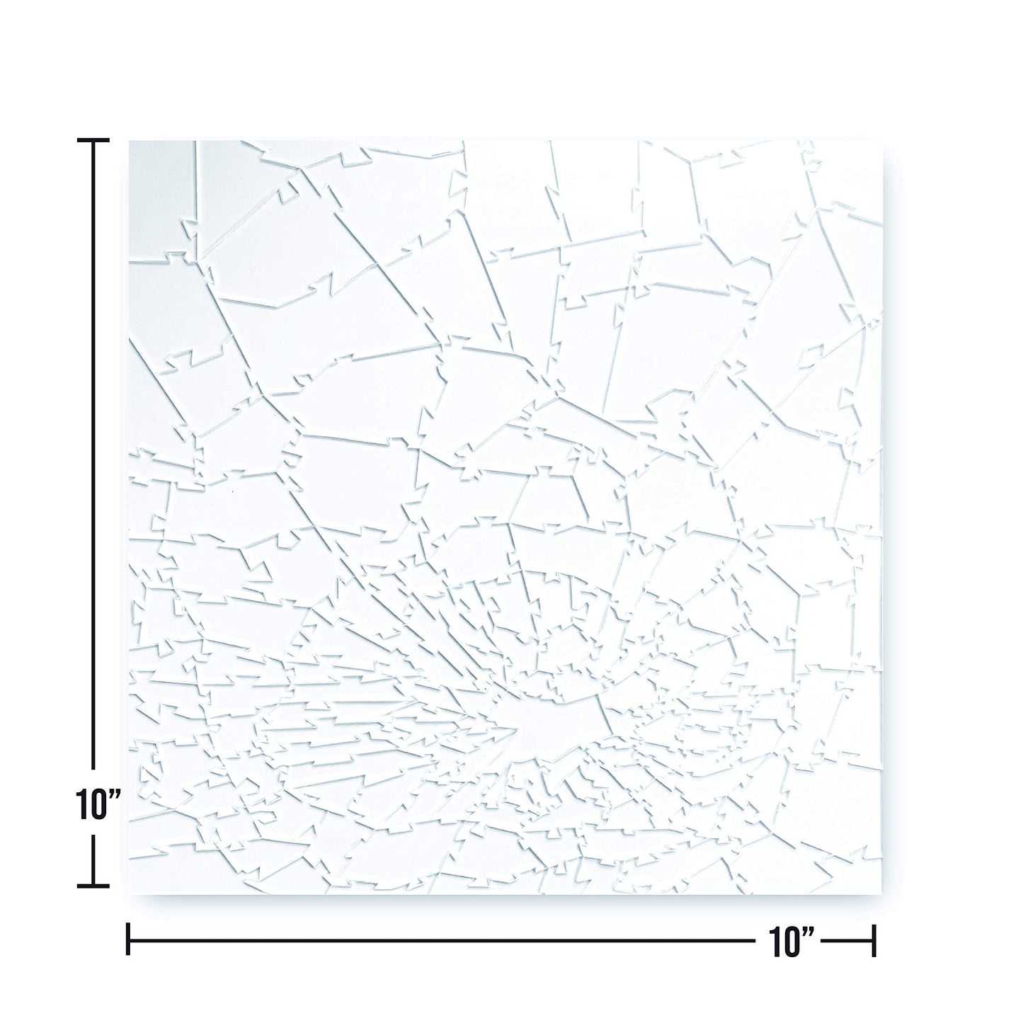 CM Originals Broken Glass Puzzle - Clear | 161 Pieces, 10 x 10 in