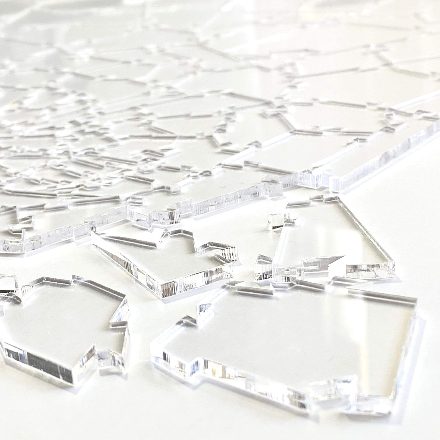 CM Originals Broken Glass Puzzle - Clear | 161 Pieces, 10 x 10 in