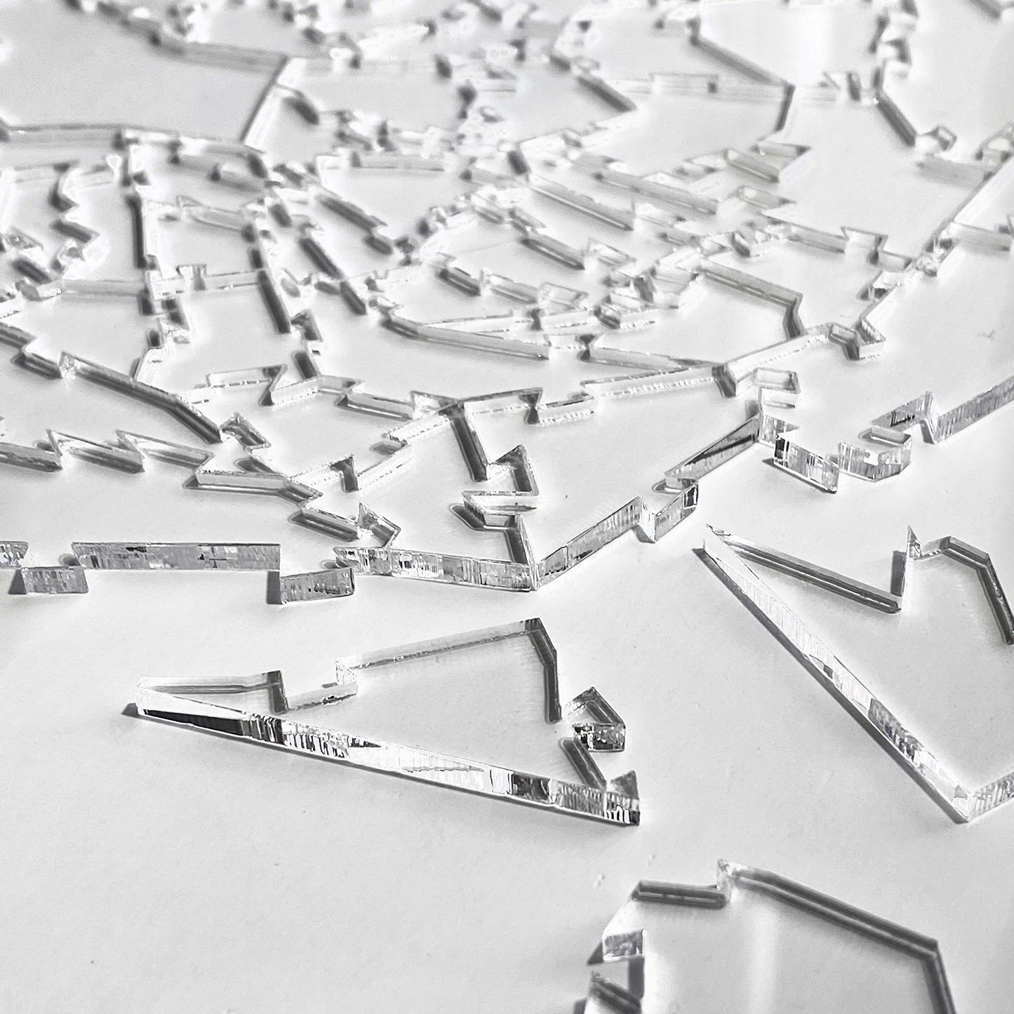 CM Originals Broken Glass Puzzle - Clear | 161 Pieces, 10 x 10 in