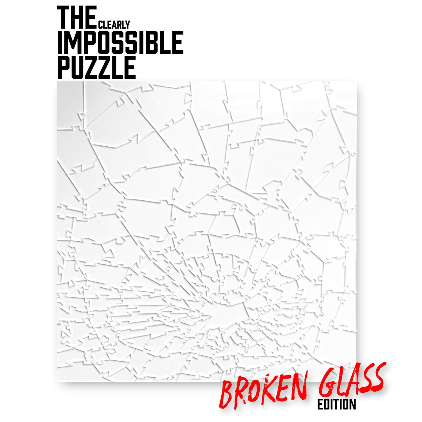CM Originals Broken Glass Puzzle - Clear | 161 Pieces, 10 x 10 in