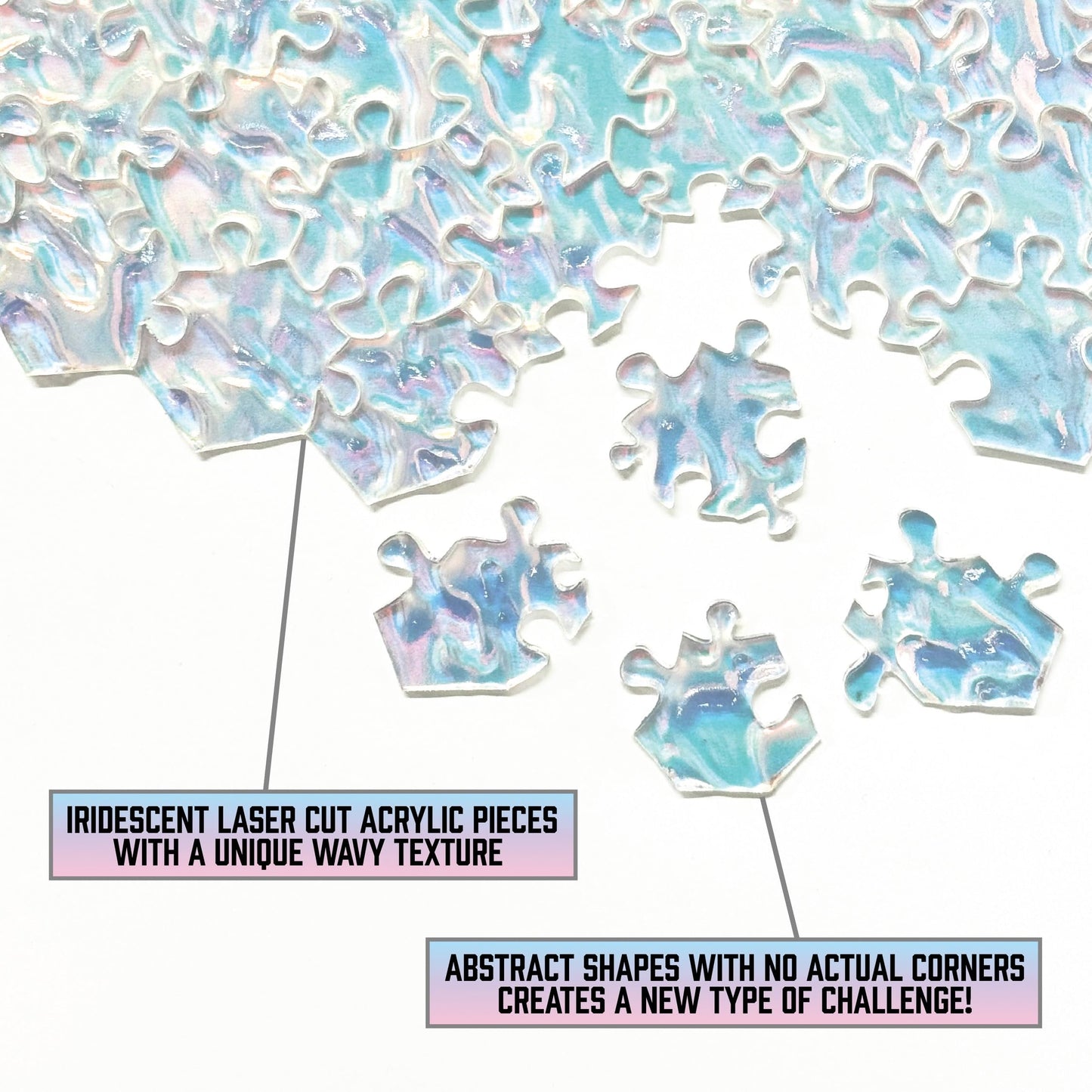 CM Originals The Clearly Impossible Puzzle Crystal Edition – 1000 to 100 Pieces
