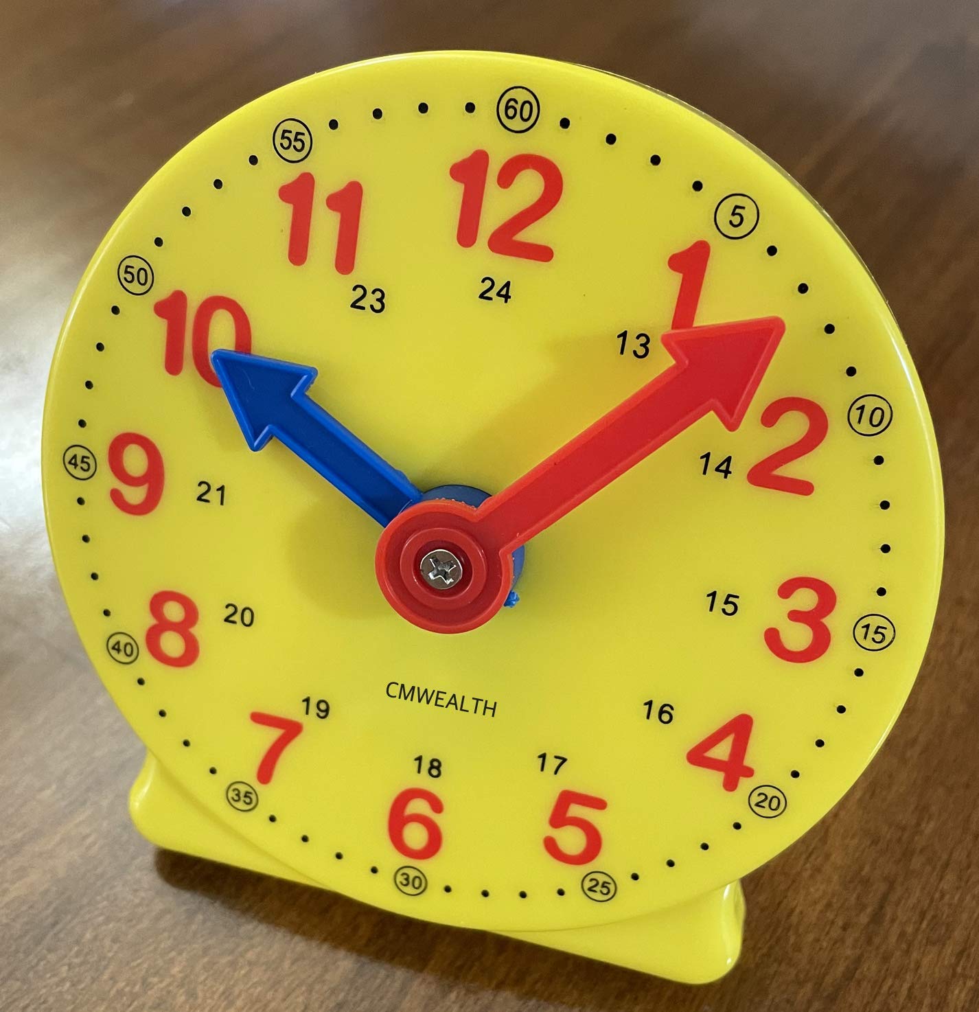 CM Wealth Learning Clock for Kids – Geared Teaching Clock, 12/24 Hours, 4+ Years