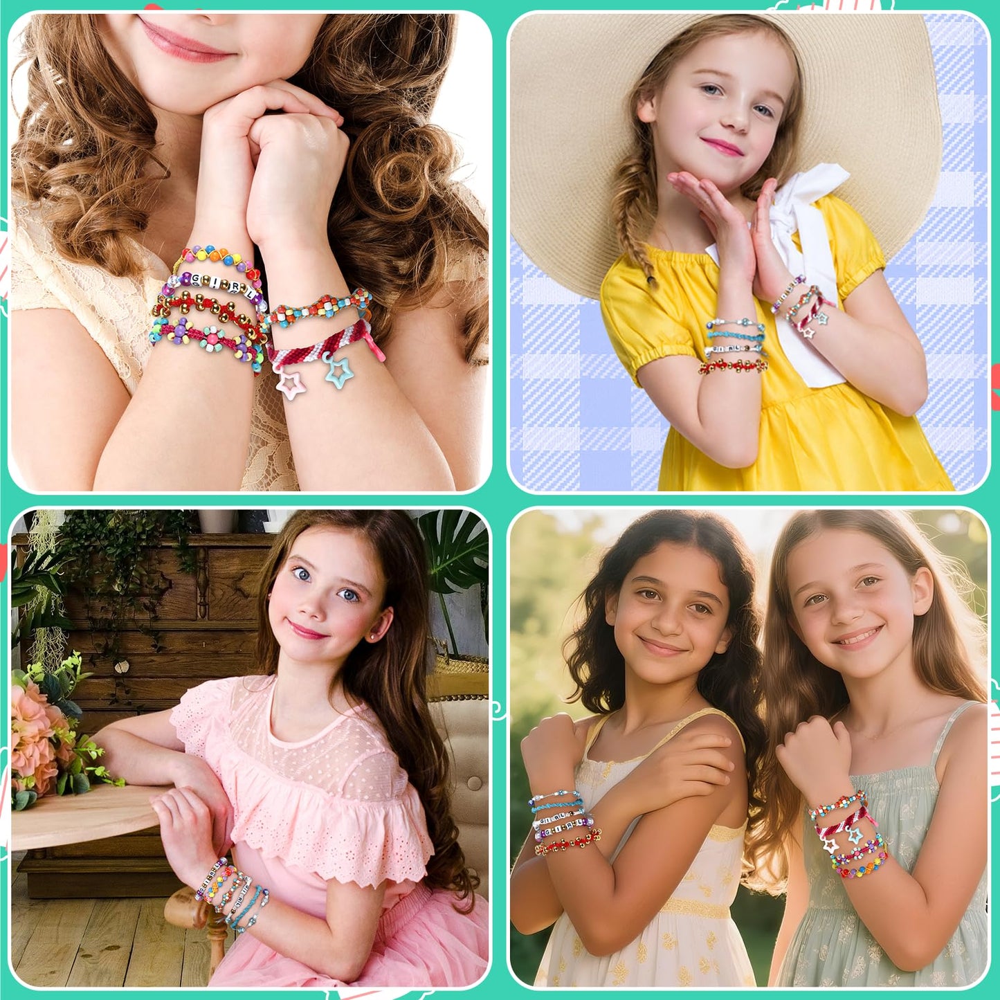 Cmiolacuna Friendship Bracelet Making Kit for Girls 8–12 – DIY Loom Jewelry Craft with Beads & Strings