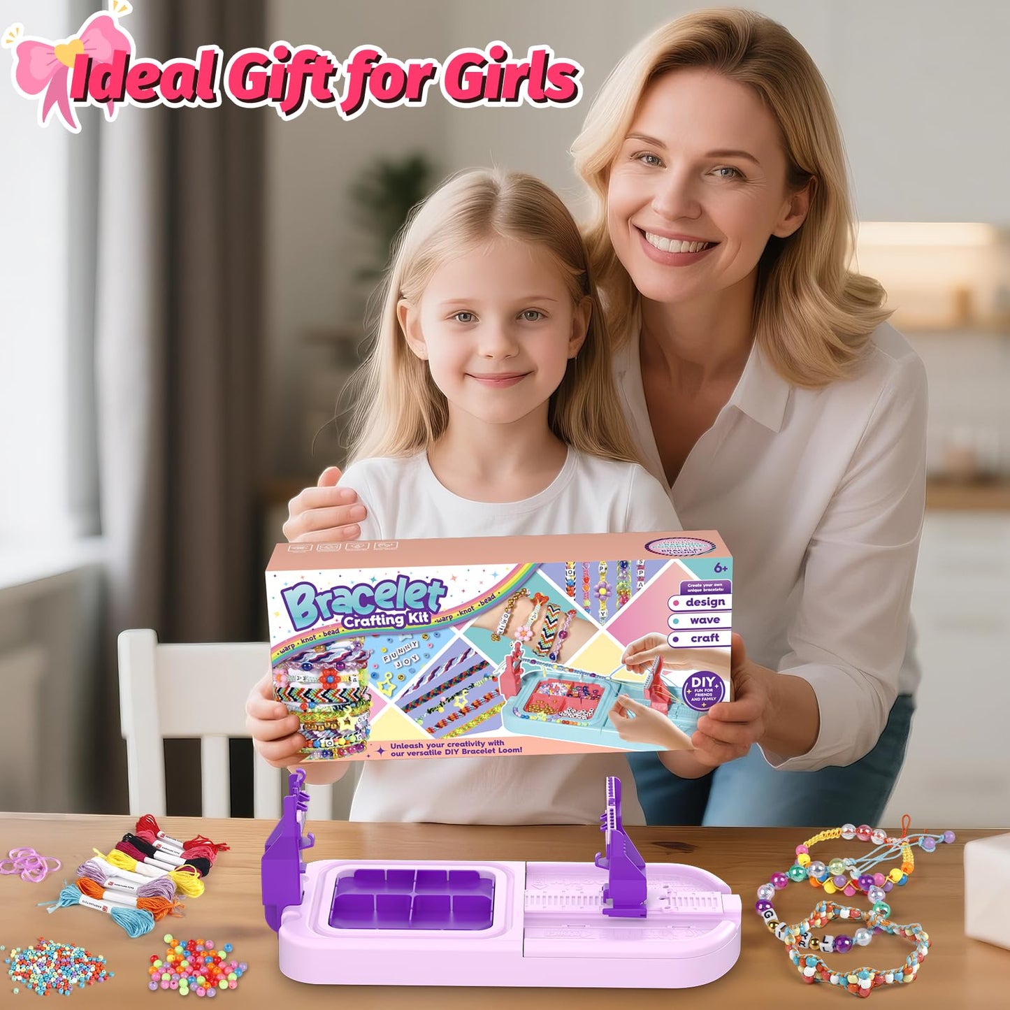 Cmiolacuna Friendship Bracelet Making Kit for Girls 8-12 | DIY Jewelry Craft Set