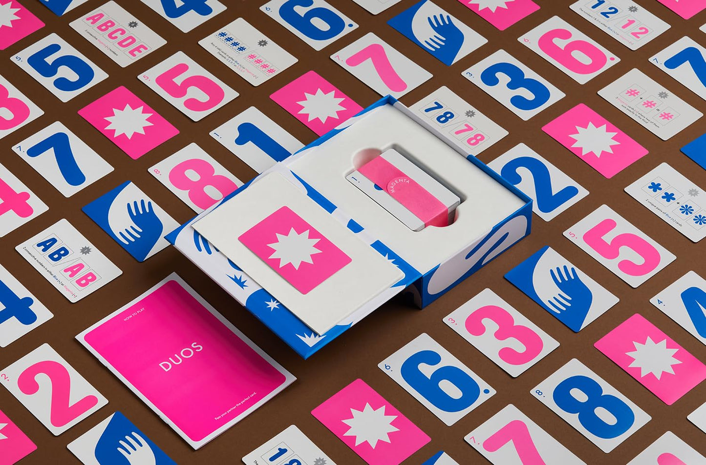 CMYK Duos Card Game – Magenta Edition | Deluxe 4–6 Player Team-Based Card Game
