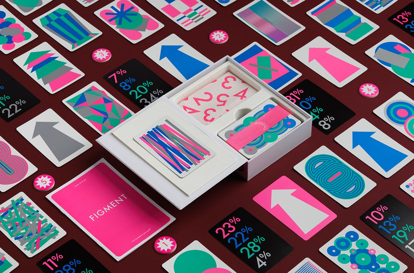 CMYK Figment Card Game – Magenta Edition | Deluxe Modern Card Games